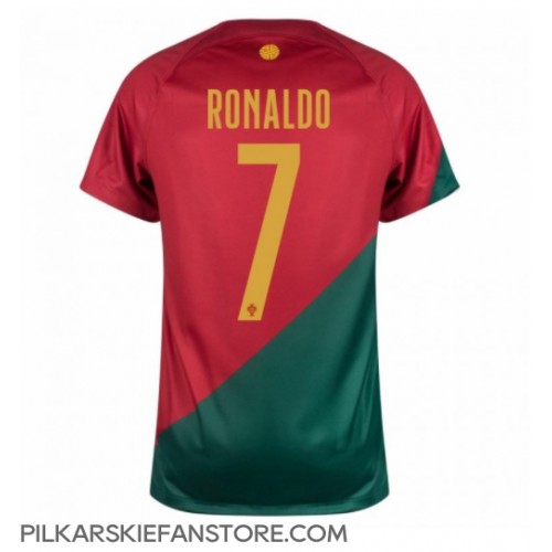 Tanie Strój piłkarski Portugalia Cristiano Ronaldo #7 Koszulka Podstawowej MŚ 2022 Krótkie Rękawy